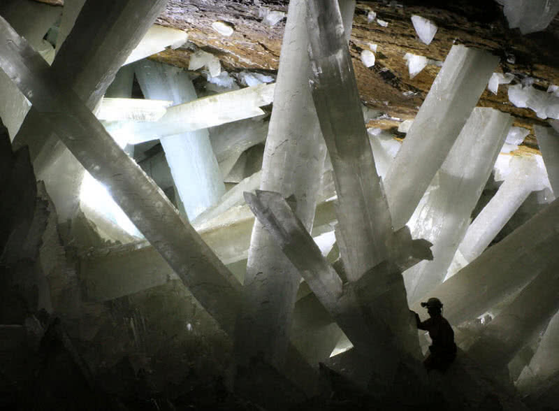 crystal cave, mexico