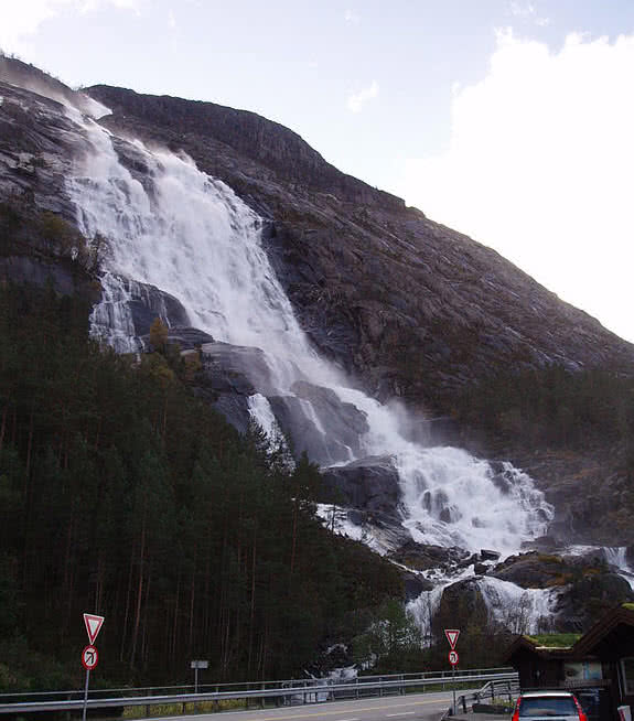 Langfossen waterfalls, Western Norway
