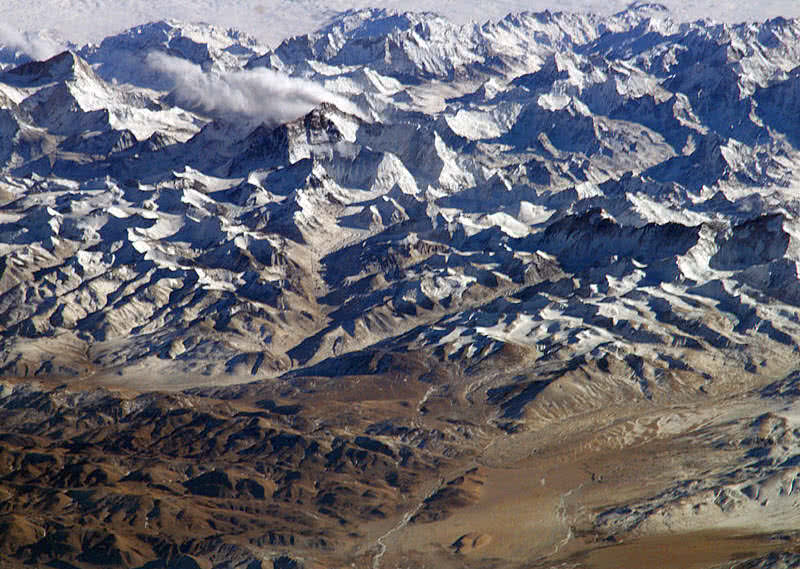 Himalayas from space