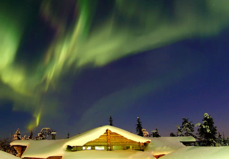 Aurora Boreal na Finlândia