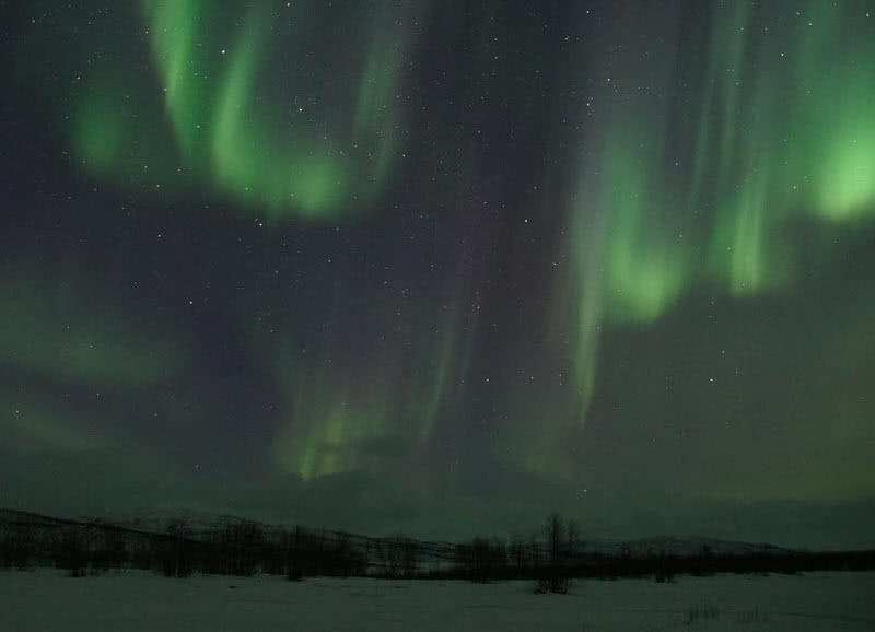 Aurora Boreal na Suécia