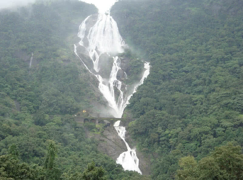 majestic dudhsagar falls in goa