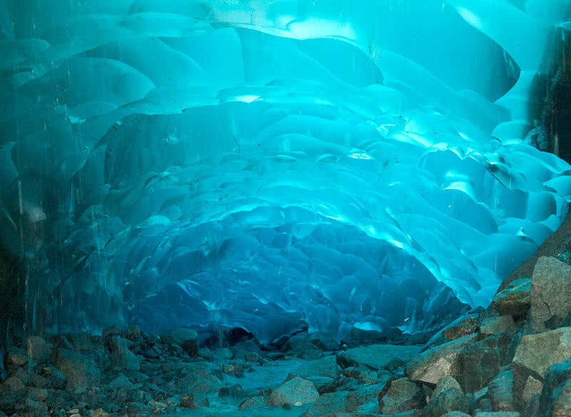 stunning mendenhall cave